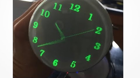 CRT Clock Build using an RCA Oscilloscope 