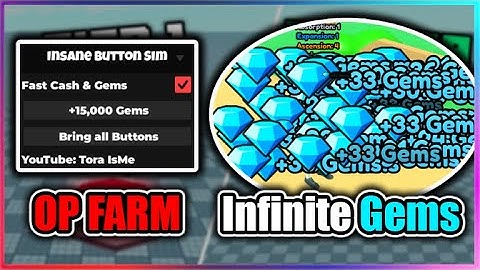 [💰OP] Insane Button Simulator Script - Inf Gems | Bring Buttons
