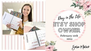 New Work Planner | Day in the Life of an Etsy Sticker Shop | Sara Marie Stickers |