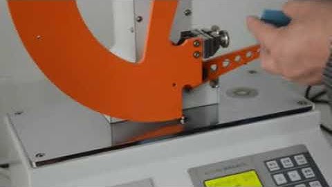 Paper tearing strength tester