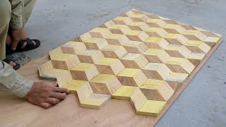 Extremely Ingenious Craft Woodworking Plan That You Should Not Miss // make a unique 3D table