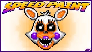 ► Lolbit - SPEEDPAINT - FNAF World - Pixel art