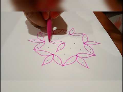 Beautiful easy Rangoli