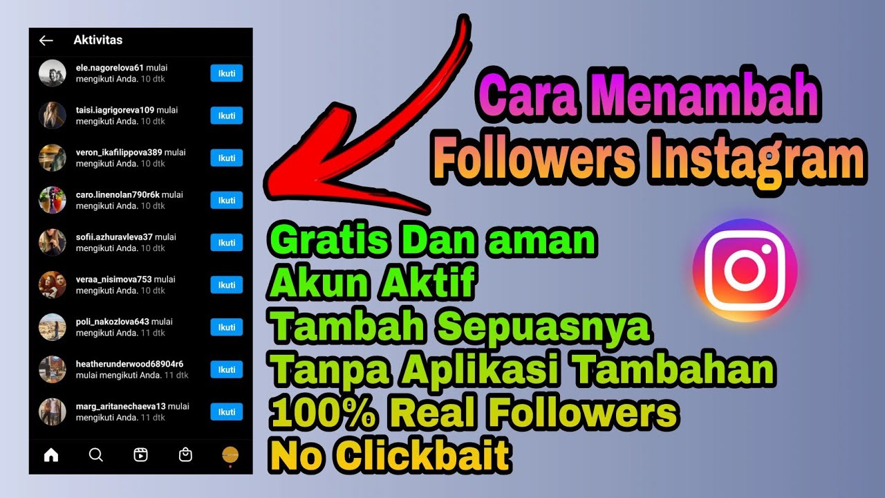 GRATIS Sepuasnya !!! Cara Menambah Followers Instagram Gratis Tanpa