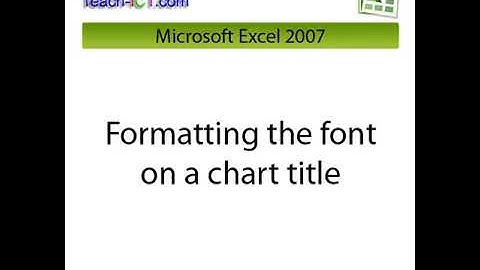chart title formatting text