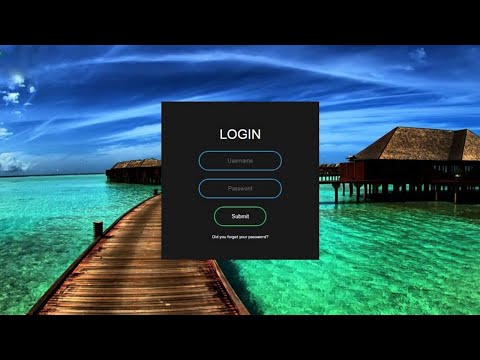 Animated Login Form Using Only HTML & CSS | Best Login Form