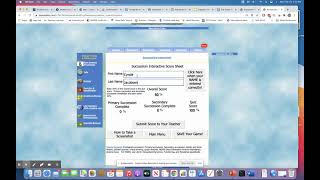 Submitting your Score for Bioman Succession