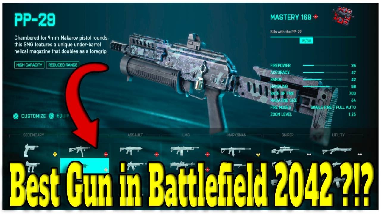 Best gun in Battlefield 2042 ?! Attachments on the end PP29 YouTube