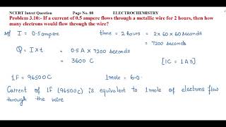If A Current Of 0.5 Ampere Flows Through A Metallic Wire For 2 Hours, Then How Many Electrons....