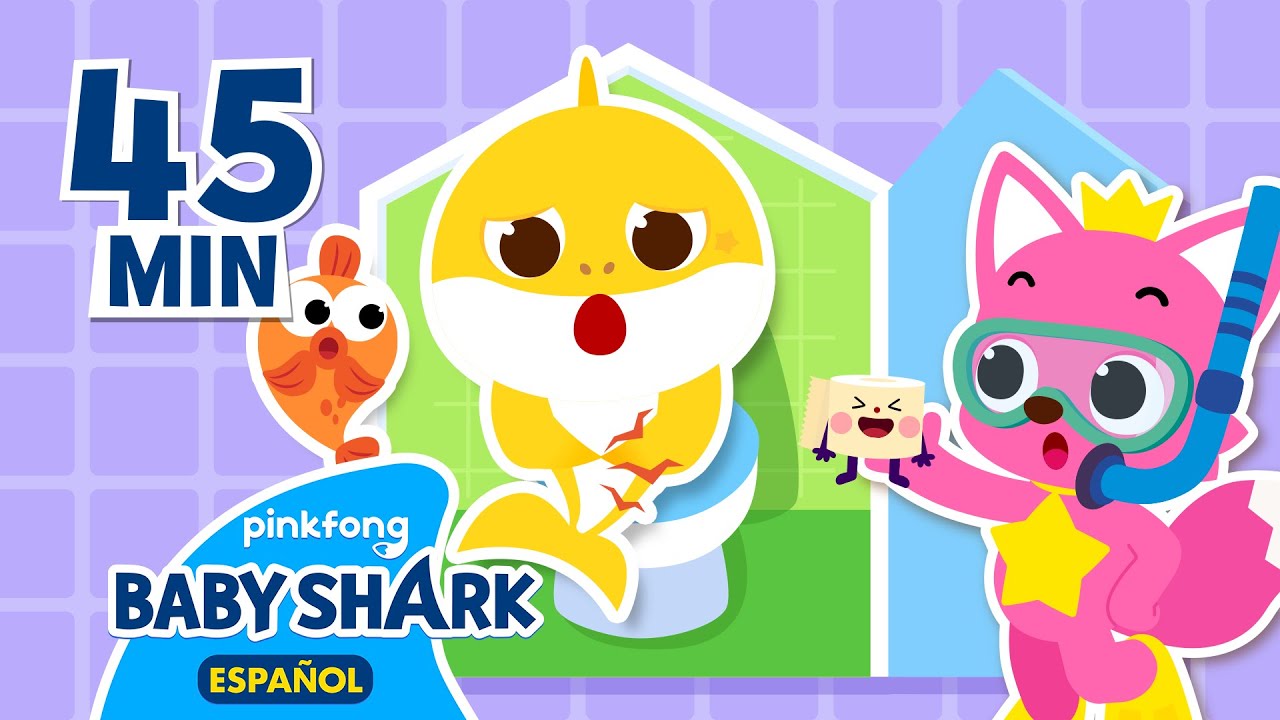 Vamos a llevarle el papel🧻a Tiburón Bebé🦈 | Tiburón Bebé | + Recopilación | Baby Shark en español