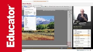 "Basic Filters & Blend Modes" | Adobe Photoshop CS6 with Educator.com screenshot 4