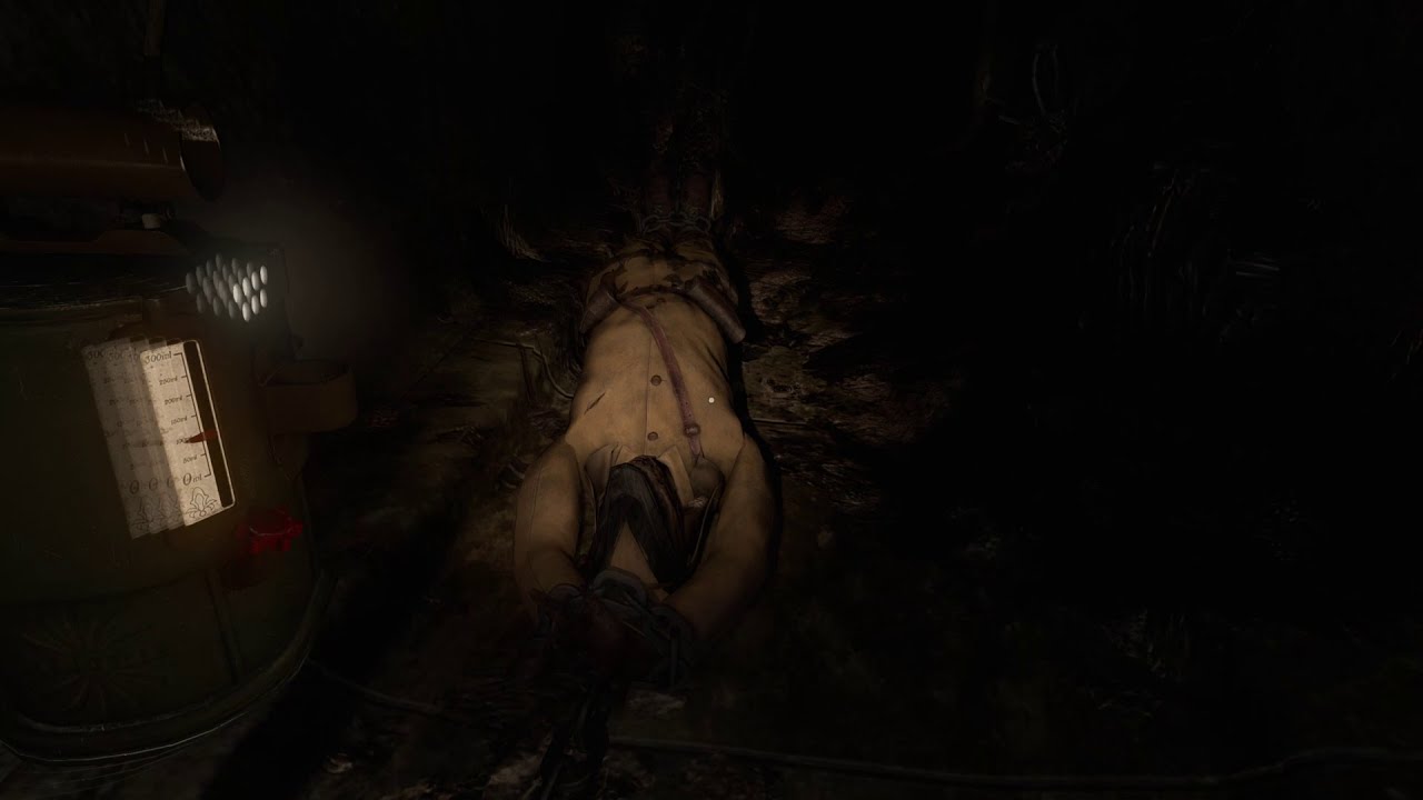 Amnesia Rebirth - The Cistern: Three Wheels Unjam Hatch and Move Tank Puzzle PS4 Pro Gameplay (2020)