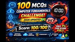 Top 100 Computer Fundamentals MCQs (2026 Updated) | Quiz + Answers Explained 💻🔥