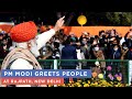 PM Modi greets people at Rajpath, New Delhi