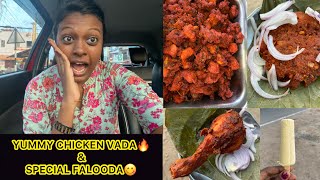 Chicken Vada, Yummy Fast foods & Special Falooda🤩💯 | Summa oru drive❤️ | Street Food | Nive’s Vlog