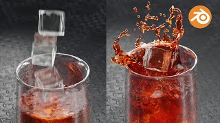 Ice Cube Splash Animation | Blender Tutorial screenshot 4