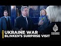 Blinken in kyiv surprise visit as russia increases attacks