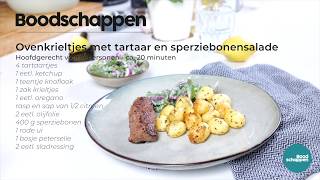 Ovenkrieltjes Met Tartaar En Sperziebonensalade - Boodschappen Tv