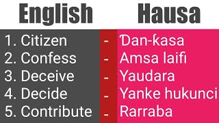 Koyon Turanci: 5 English Words and Their Meanings in Hausa. screenshot 5