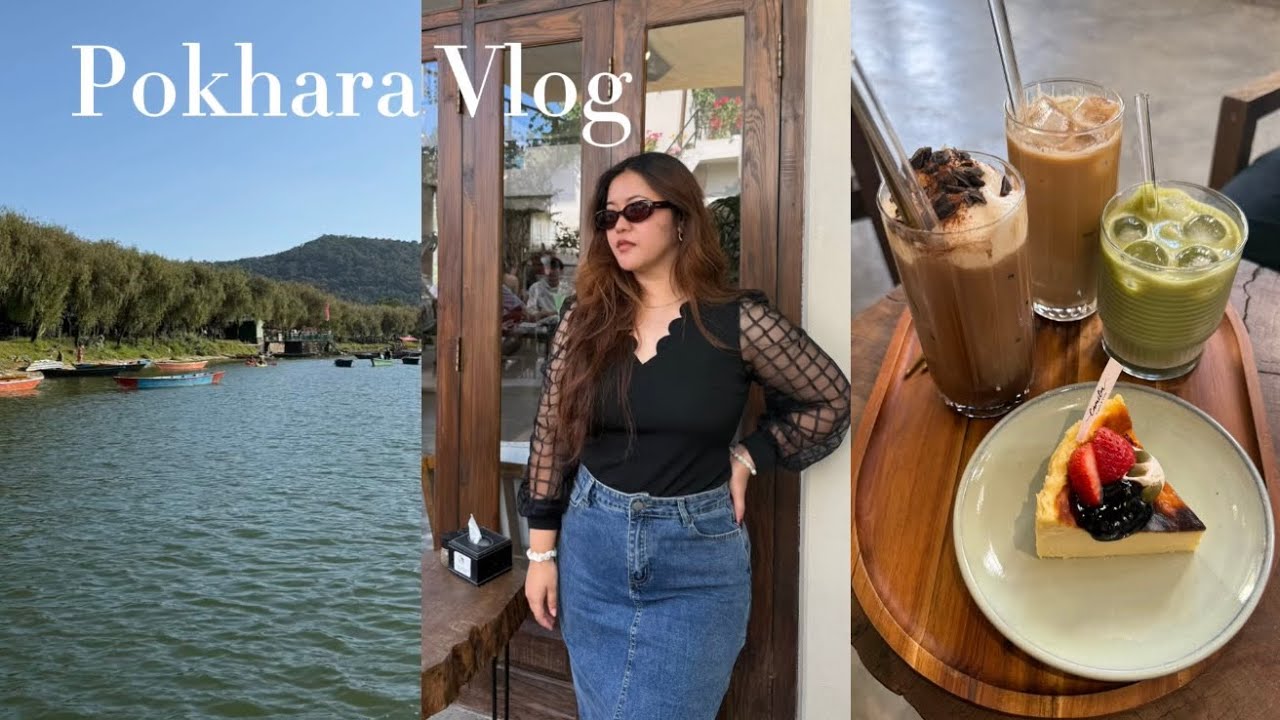 Pokhara Vlog| Short trip with friends| Kayaking, Go cart, Boating, Cafe hopping 🏎️🚤🧋