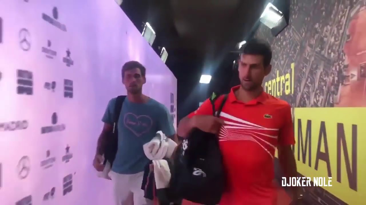 99 Novak Djokovic Hugged his Brother After Reaching QF   Madrid 2019 HD