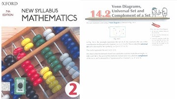 Venn Diagrams, Universal Set and Complement of Set | O level 4024 | IGCSE 0580 | D2, Chapter 14