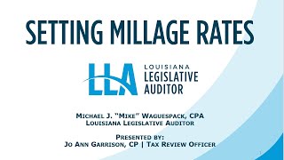 LLA Online Millage Workshop (2025 edition)