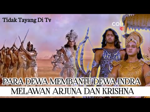 PARA DEWA MEMBANTU DEWA INDRA BERPERANG MELAWAN ARJUNA DAN KRISHNA