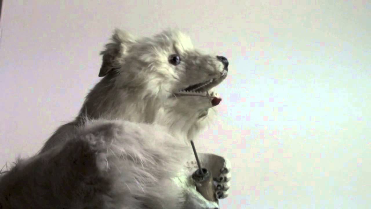 Antique Bubble Blowing Polar Bear Automaton