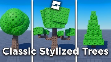 How to Build Classic Stylized Trees in Roblox Studio | Tutorial & Speedbuild