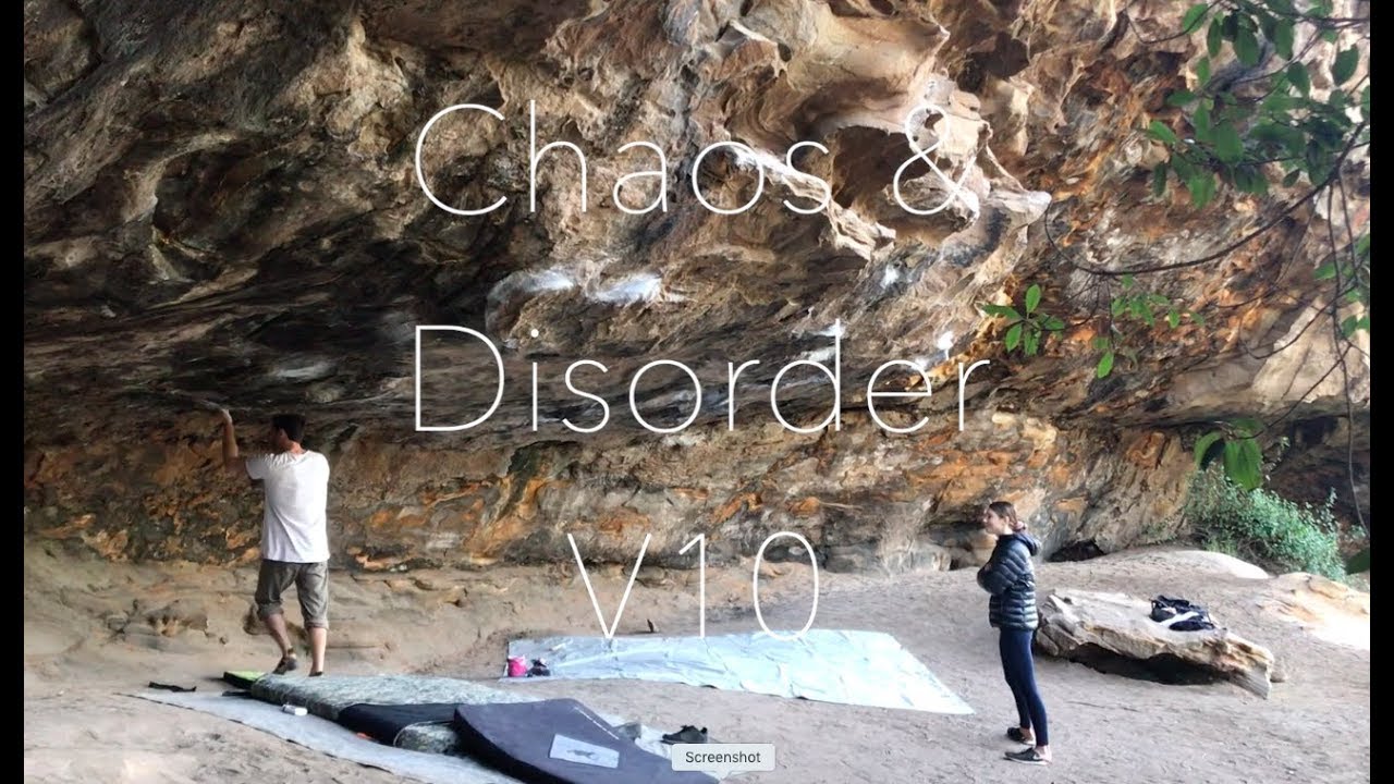 Chaos and Disorder (V10) - Crumbly, Sydney Bouldering