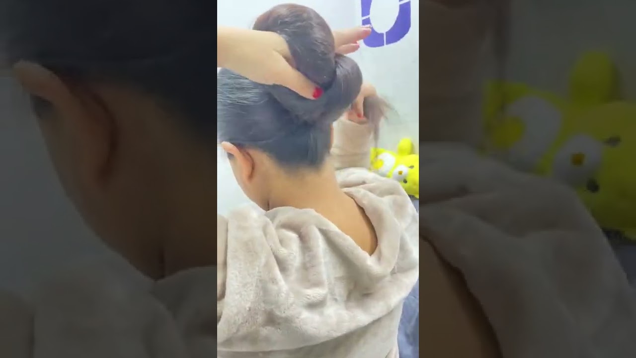 1 Min Easy Hair Bun Without Using Rubber Band | Quick Hair Style | #hairstyle