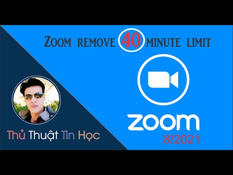 Cách  tạo tài khoản Zoom không giới hạn thời gian 40 phút tháng 8-2021 l Thầy Quách Nhị