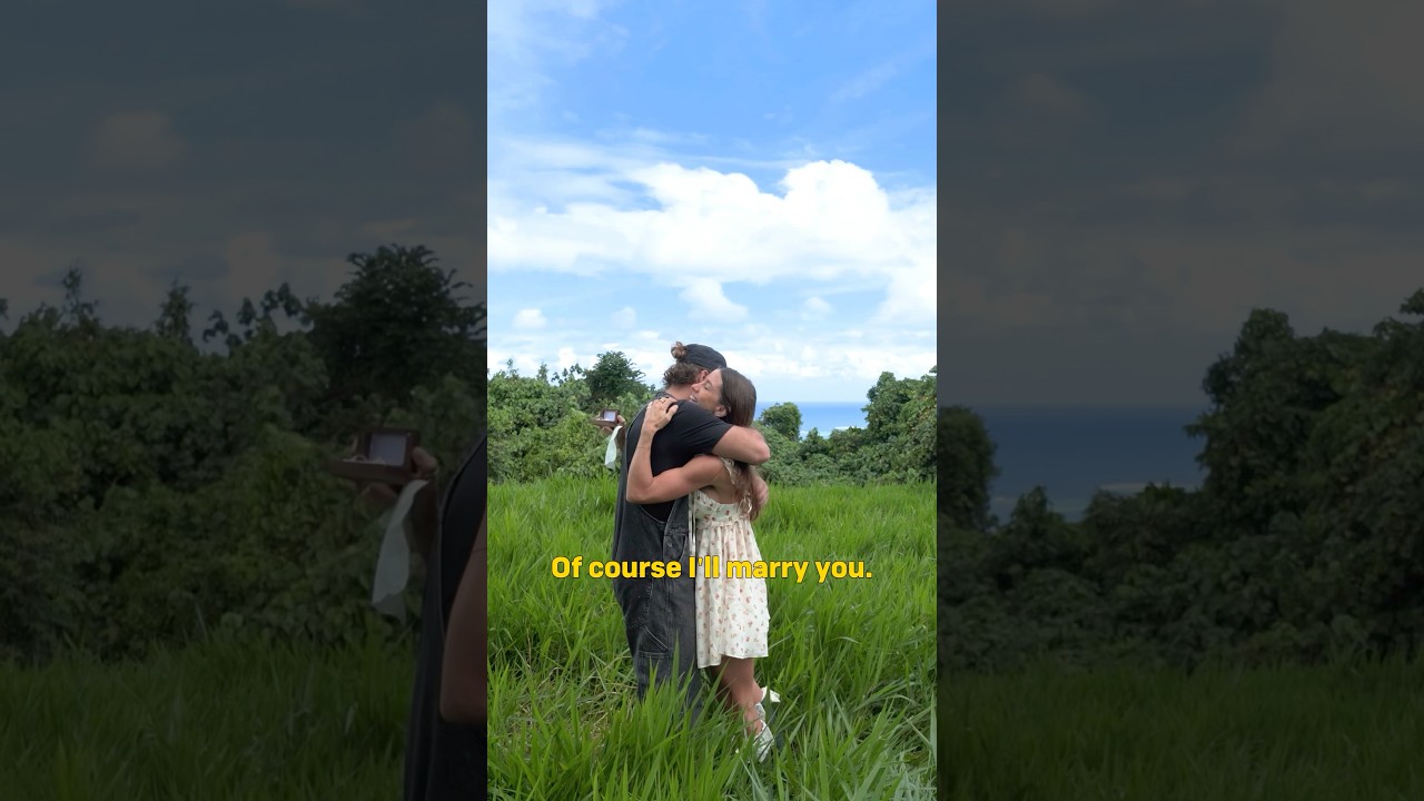 ⁣It finally happened.. we’re getting MARRIED 🥹 #engagement