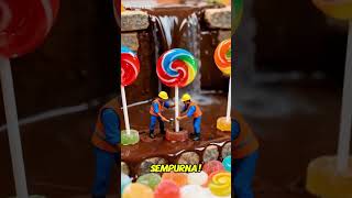 Miniatur Bikin Air Terjun Coklat Ajaib! #miniature #shortvideo #shorts #short #fyp #viral