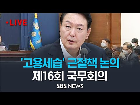 &amp;#39;고용세습&amp;#39; 근절책 및 전세사기 피해 관련 논의.. 윤석열 대통령 주재 제16회 국무회의 / SBS