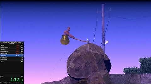 Getting Over it former PB -2:10:534 (speedrun) Glitchless%