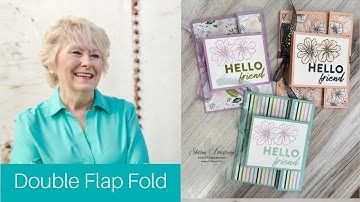 🔴 Double Flap Fold Card: How To Make This Card Super Fun!