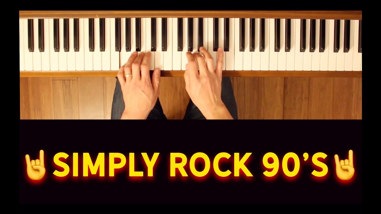 Рок 90 на пианино. Simple Rock : Roll Piano Notes. Simple rock