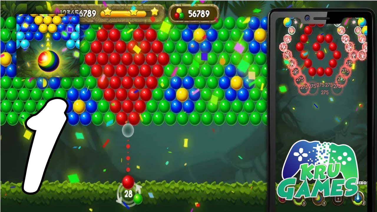 Bubble Shooter: Jungle POP Gameplay #1 All Levels (Android, IOS) - YouTube