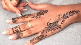 تعلمي معاي كيف تنقيشين نفسك , تعليم نقش حناء باسهل طريقة , نقش تعليمي للمبتدئات | Henna Art