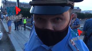⭕️ Человек с ножом задержан на митинге в Хабаровске