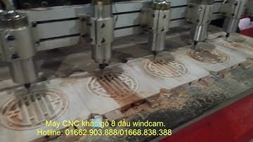Máy CNC Khắc Gỗ 8 đầu giá rẻ-01662.903.888/01668.838.388
