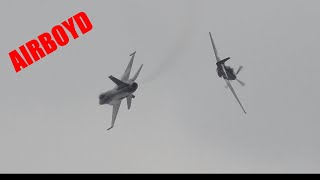 F-16 Demo and P-51 Heritage Flight • Miramar Air Show 2023