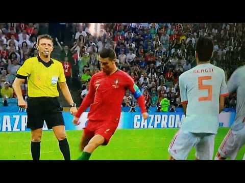 Cristiano Ronaldo Free kick vs Spain 6/15/2018