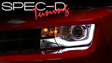 SPECDTUNING INSTALLATION VIDEO: 2010-2013 CHEVY CAMARO PROJECTOR HEADLIGHTS