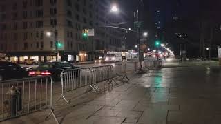 NYPD Life System Safety Mobile Command Post Passing By In Manhattan, NY