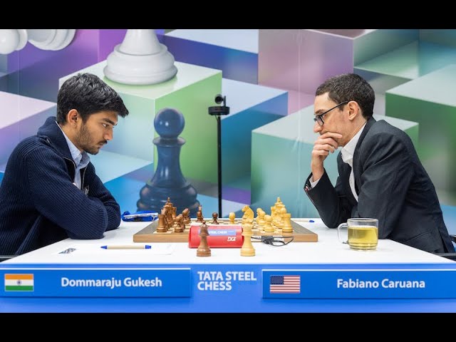 A ESTRELA Gukesh IMPRESSIONA O MUNDO - Fabiano Caruana Vs D Gukesh 