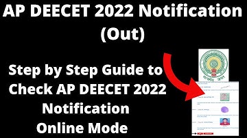 AP DEECET 2022 Notification (Out) - How to Check Officially AP DEECET 2022 Notification Online Mode