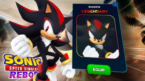 HOW TO FINALLY UNLOCK SHADOW FAST! (Sonic Speed Simulator Reborn) -ASKZ